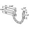 Prime-Line Chain Door Guard, Stamped Steel w/Steel Chain, White Painted  Finish (Single Pack) U 9852 - alternate 2